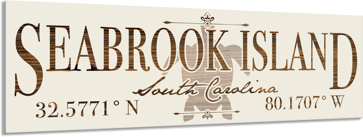 FP0736 - Seabrook Island, SC Turtle Engraved Stick (Bronze)