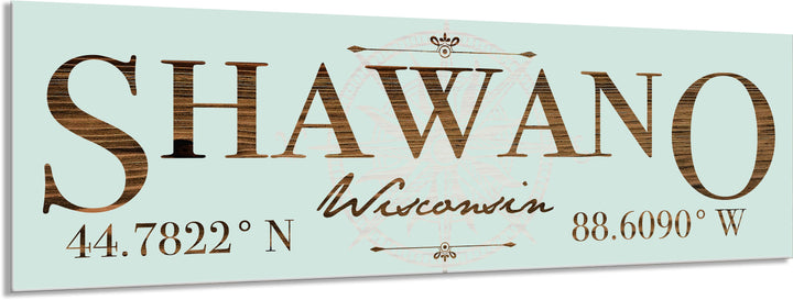 FP0452 - Shawano, WI Engraved Stick (Standard)