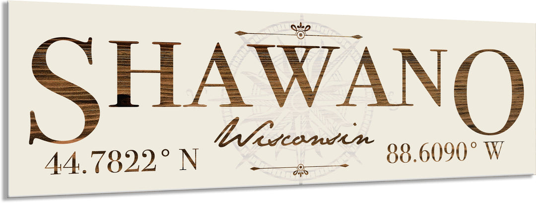 FP0452 - Shawano, WI Engraved Stick (Standard)