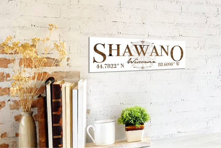 FP0452 - Shawano, WI Engraved Stick (Standard)