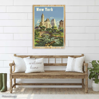 New York, Central Park Vintage Poster