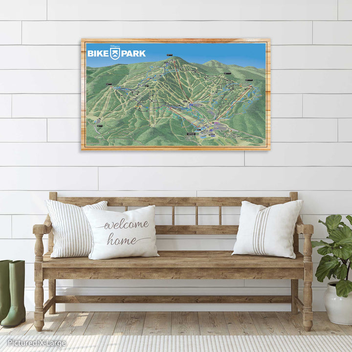 FP0781 - Killington Bike Park, VT Printed Map (Bronze)