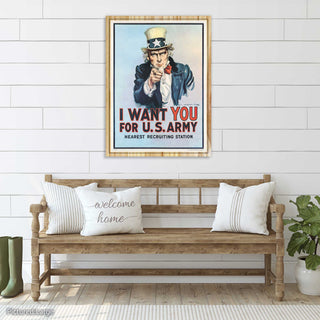I Want You For US Army Vintage Poster
