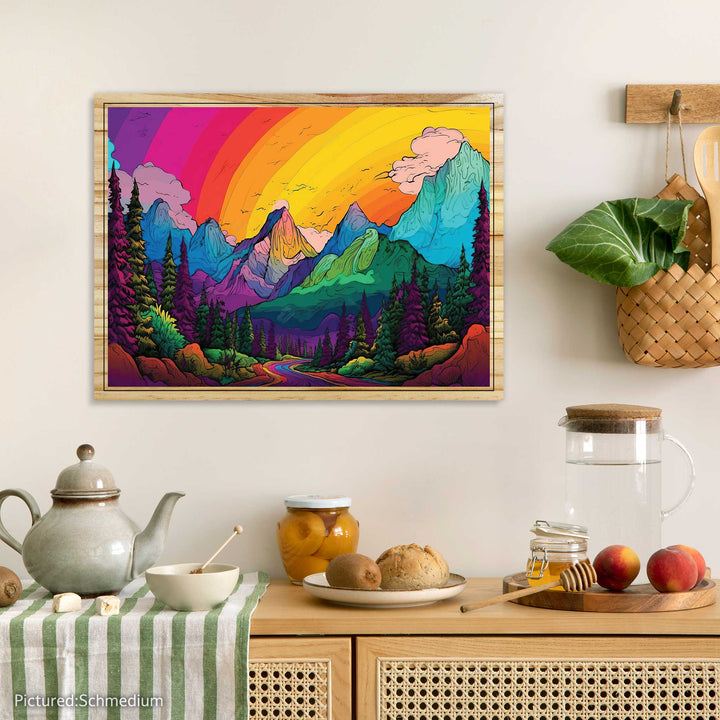 Rainbow Colored Mountains
