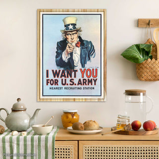 I Want You For US Army Vintage Poster