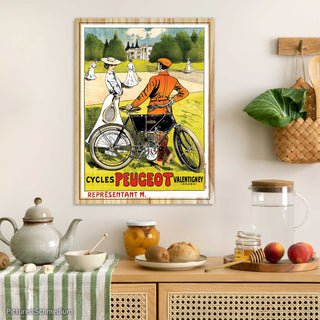 French Bicycles, Peugeot Vintage Ad