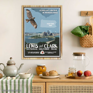 Lewis and Clark National Historic Trail, Pittsburgh, PA Vintage Poster