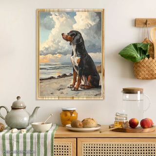 Bluetick Coonhound: Echoes of the Blue Depths