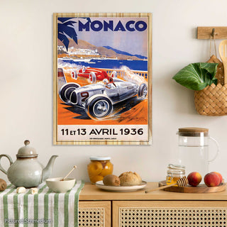 Monaco 1936 Vintage Poster