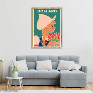 Holland Vintage Travel Poster