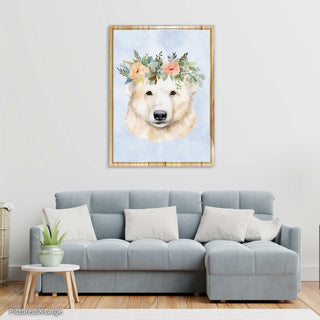 Polar Bear Flower Crown