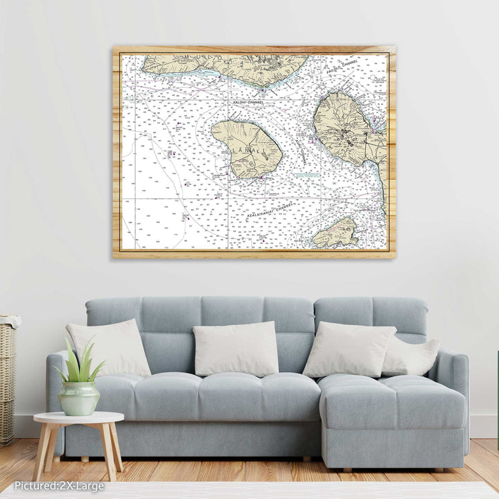 FP1584 - Lana'i Printed Nautical Map (NOAA) (Standard)