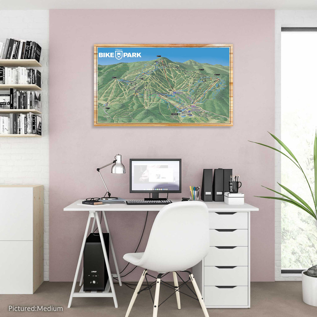 FP0781 - Killington Bike Park, VT Printed Map (Bronze)