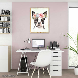 Boston Terrier Flower Crown