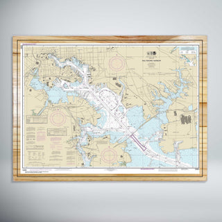 Baltimore Harbor Nautical Map (NOAA)