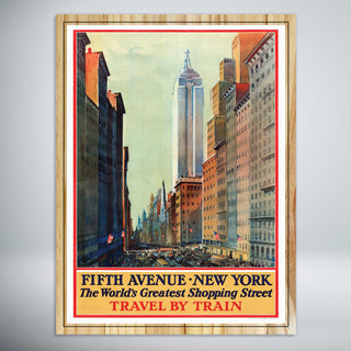 Fifth Avenue, New York Travel Poster