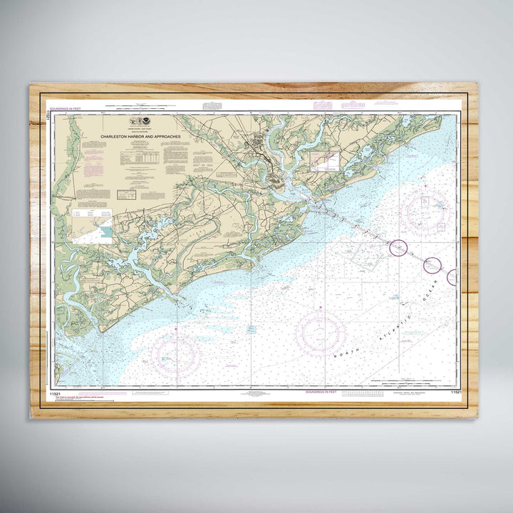 FP0619 - Charleston Harbor and Approaches Nautical Map (NOAA) (Standard)