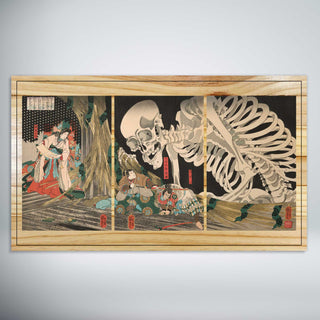 Mitsukuni Defying the Skeleton Specter by Utagawa Kuniyoshi