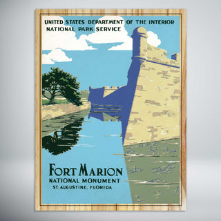 Fort Marion National Monument Travel Poster