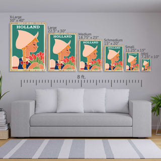 Holland Vintage Travel Poster