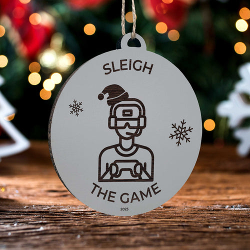 Sleigh the Game Ornament