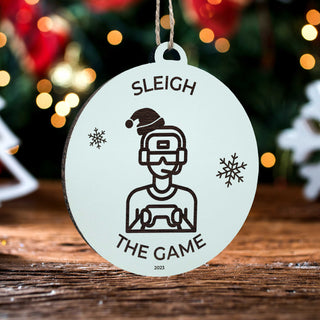 Sleigh the Game Ornament