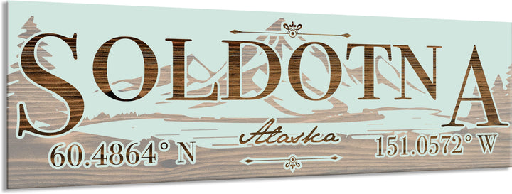 FP0022 - Soldotna, AK Engraved Stick (Bronze)