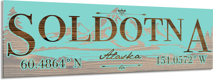 FP0022 - Soldotna, AK Engraved Stick (Bronze)