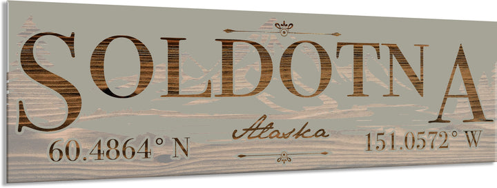 FP0022 - Soldotna, AK Engraved Stick (Bronze)