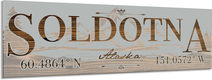 FP0022 - Soldotna, AK Engraved Stick (Bronze)