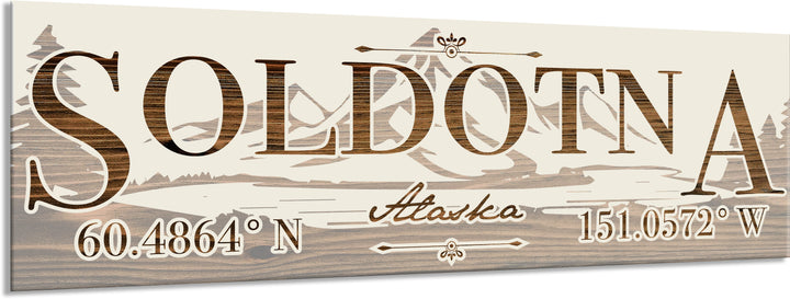 FP0022 - Soldotna, AK Engraved Stick (Bronze)