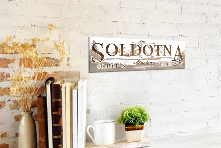 FP0022 - Soldotna, AK Engraved Stick (Bronze)