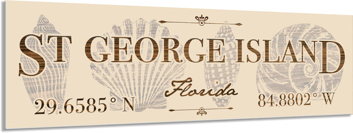 FP0389 - St George Island, FL Printed Stick (Standard)