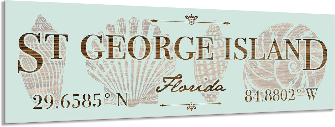 FP0389 - St George Island, FL Printed Stick (Standard)