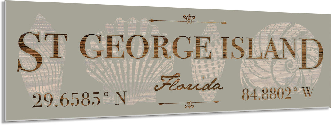 FP0389 - St George Island, FL Printed Stick (Standard)