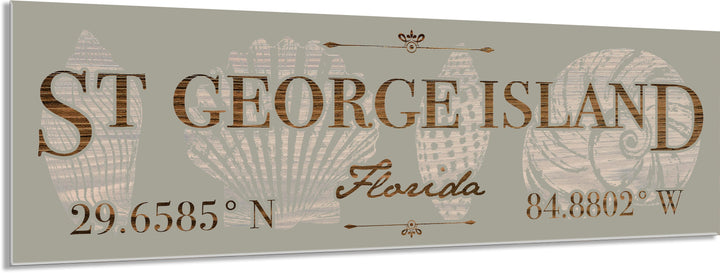 FP0389 - St George Island, FL Printed Stick (Standard)