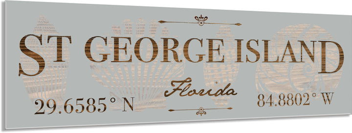 FP0389 - St George Island, FL Printed Stick (Standard)