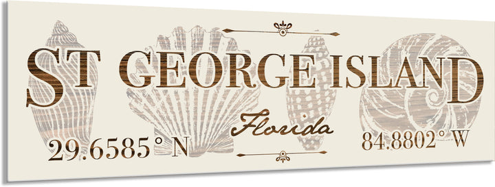 FP0389 - St George Island, FL Printed Stick (Standard)