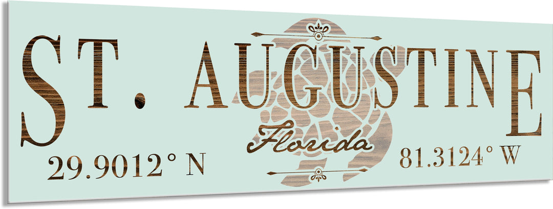 FP1717 - St. Augustine, FL Engraved Stick (Silver)