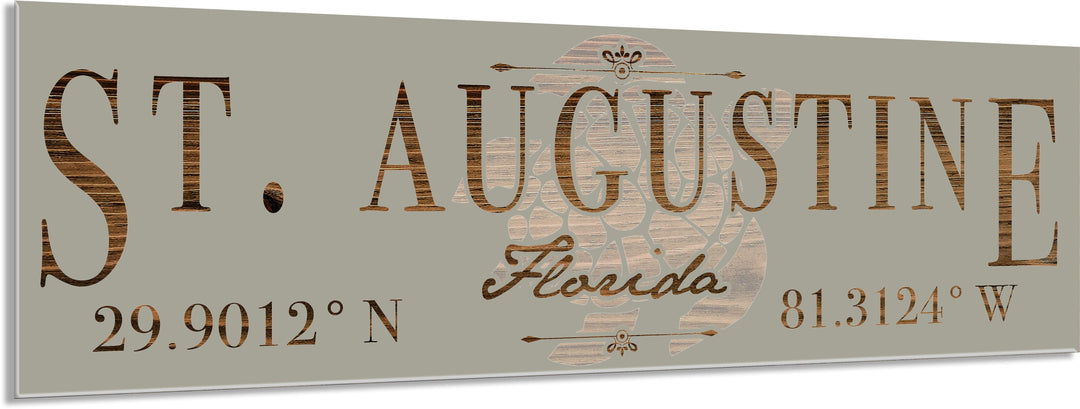 FP1717 - St. Augustine, FL Engraved Stick (Silver)