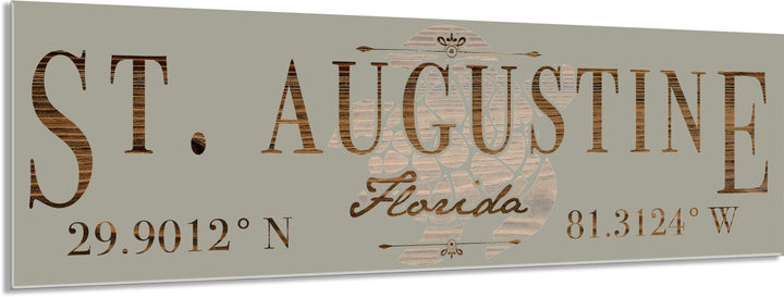 FP1717 - St. Augustine, FL Engraved Stick (Silver)
