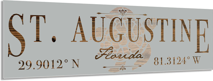 FP1717 - St. Augustine, FL Engraved Stick (Silver)
