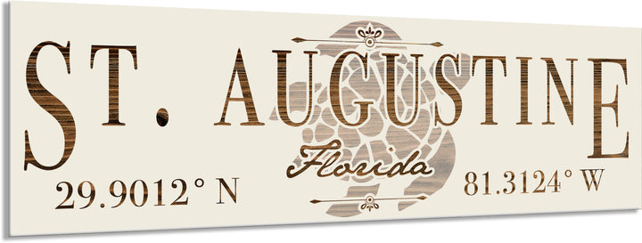 FP1717 - St. Augustine, FL Engraved Stick (Silver)