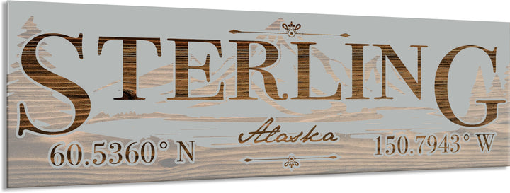 FP0022 - Sterling, AK Engraved Stick (Bronze)