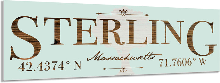 FP1039 - Sterling, MA/Tree Engraved Stick (Standard)