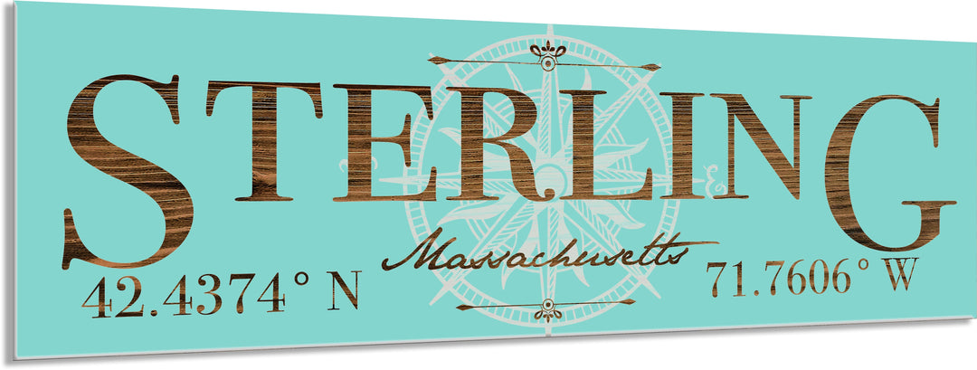 FP1039 - Sterling Compass, Engraved Stick (Standard)