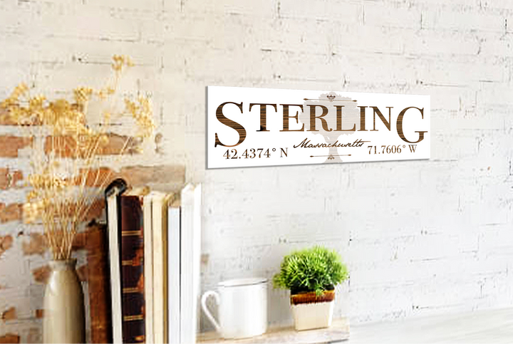 FP1039 - Sterling, MA/Tree Engraved Stick (Standard)