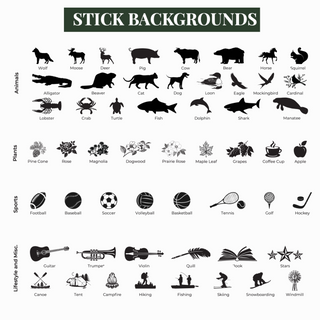 Custom Printed Wood Coordinate Stick