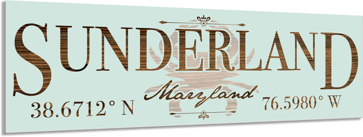 FP1354 - Sunderland, MD Engraved Stick (Bronze)