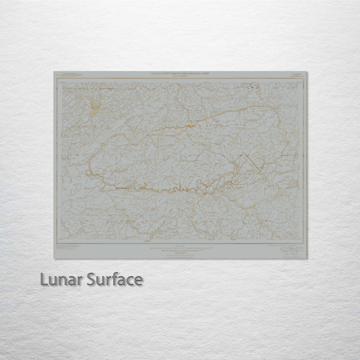 Great Smoky Mountains National Park and Vicinity Engraved Patent (Gold)